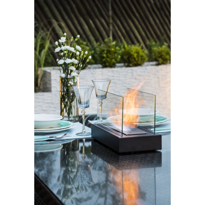 Kratki - BIO kandalló 21,8x35,4 cm 1kW fekete