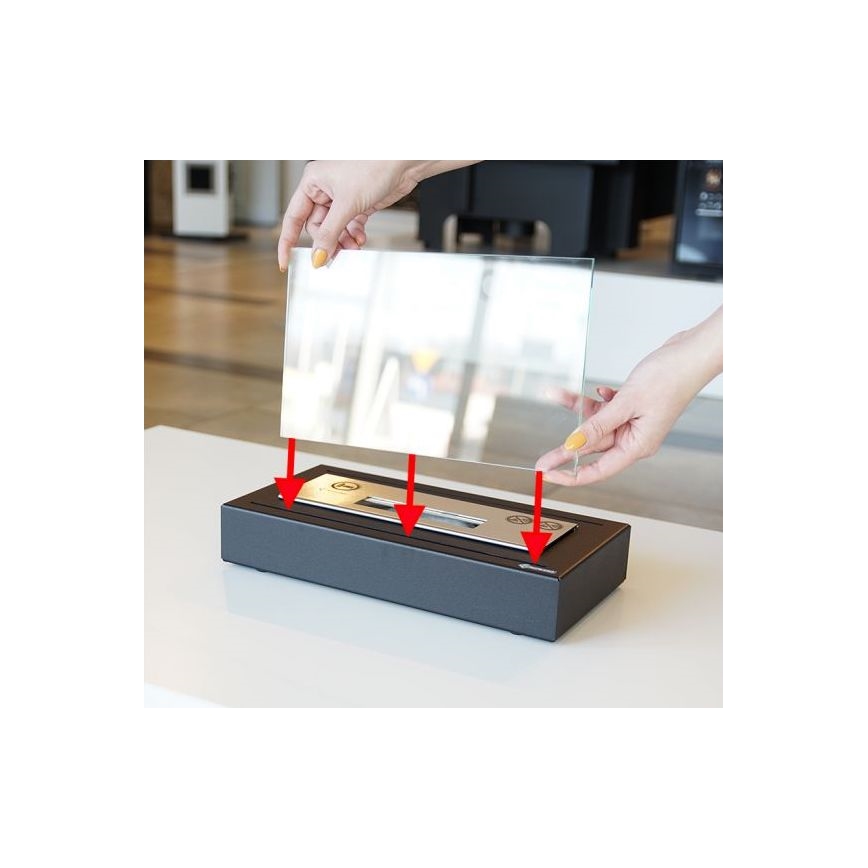 Kratki - BIO kandalló 21,8x35,4 cm 1kW fekete