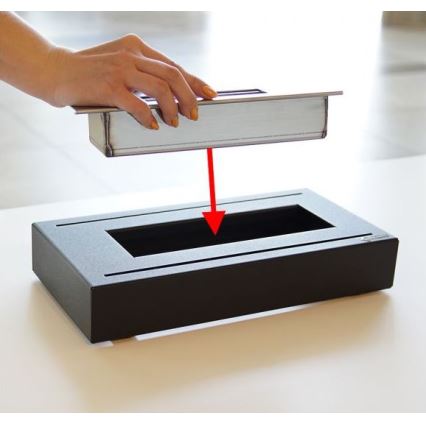 Kratki - BIO kandalló 21,8x35,4 cm 1kW fekete