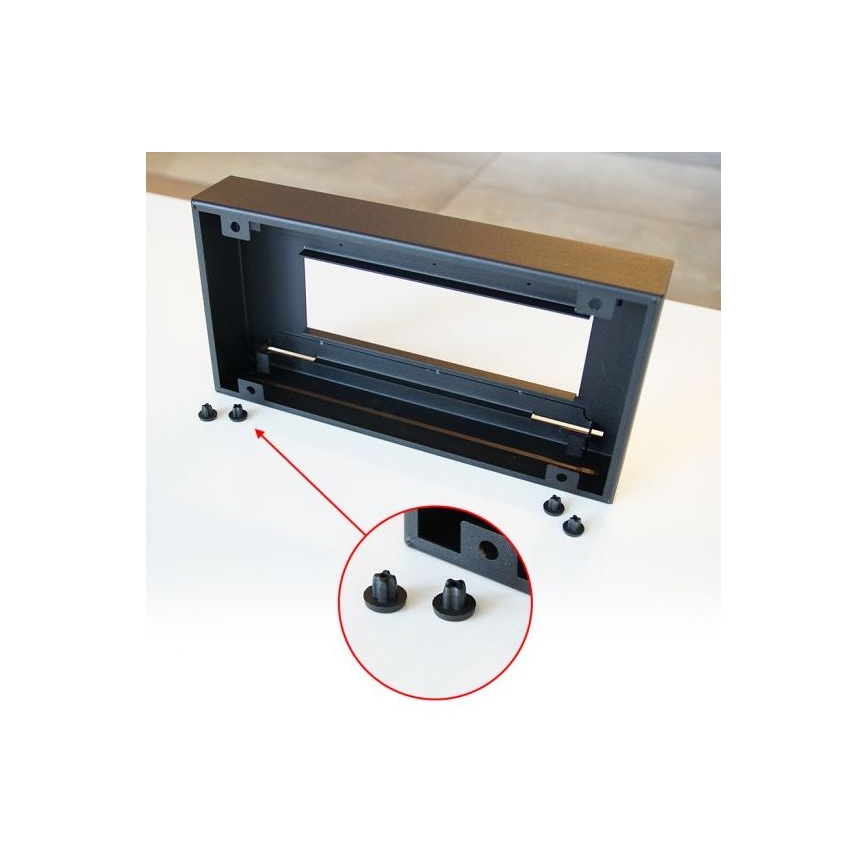 Kratki - BIO kandalló 21,8x35,4 cm 1kW fekete