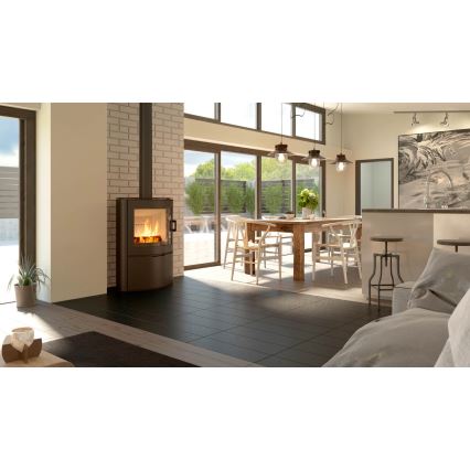 Kratki - Acél kandalló kályha 10kW 150mm