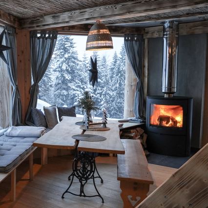 Kratki - Acél kandalló kályha 10kW 150mm