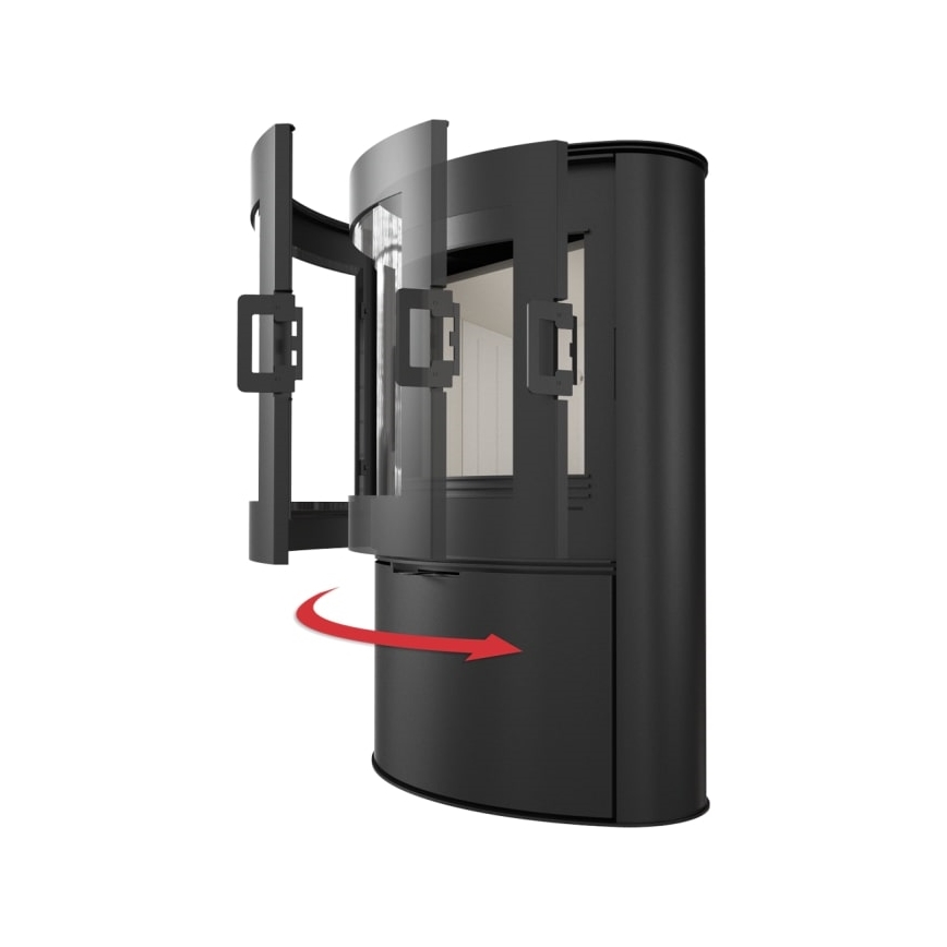 Kratki - Acél kandalló kályha 10kW 150mm