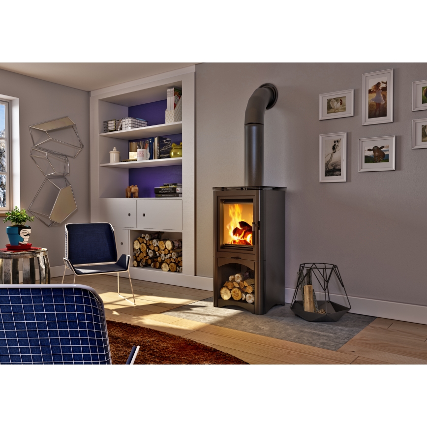 Kratki - Acél kandalló kályha 7kW 150mm