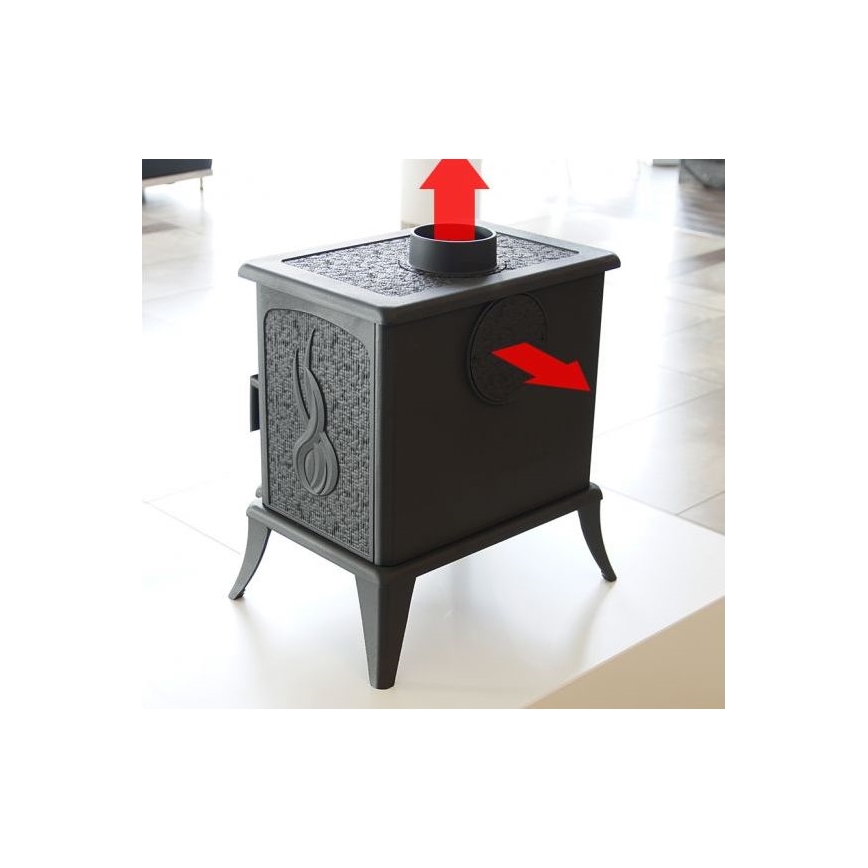 Kratki - Öntöttvas kandalló kályha 5kW 130mm
