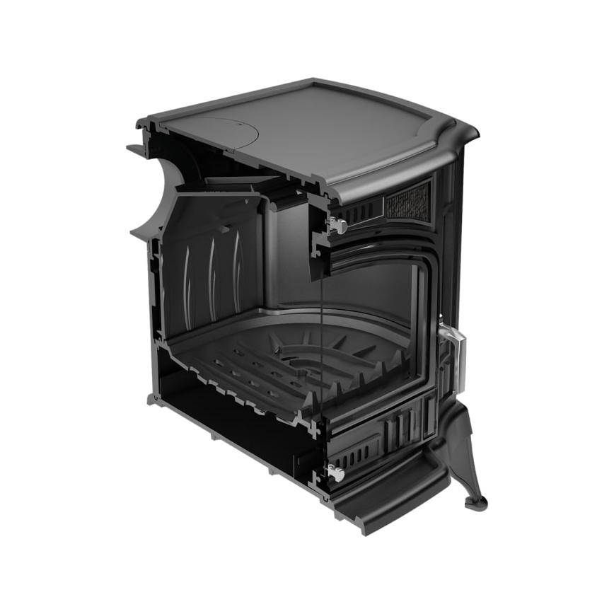 Kratki - Öntöttvas kandalló kályha 10 kW 150 mm