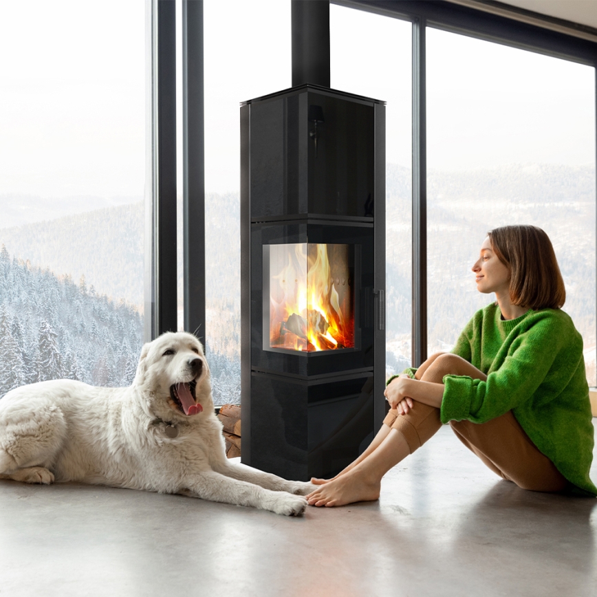 Kratki - Acél kandalló 8kW 150mm