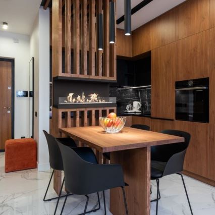 Kratki - Beépíthető biokandalló 50x100 cm 3,5kW fekete