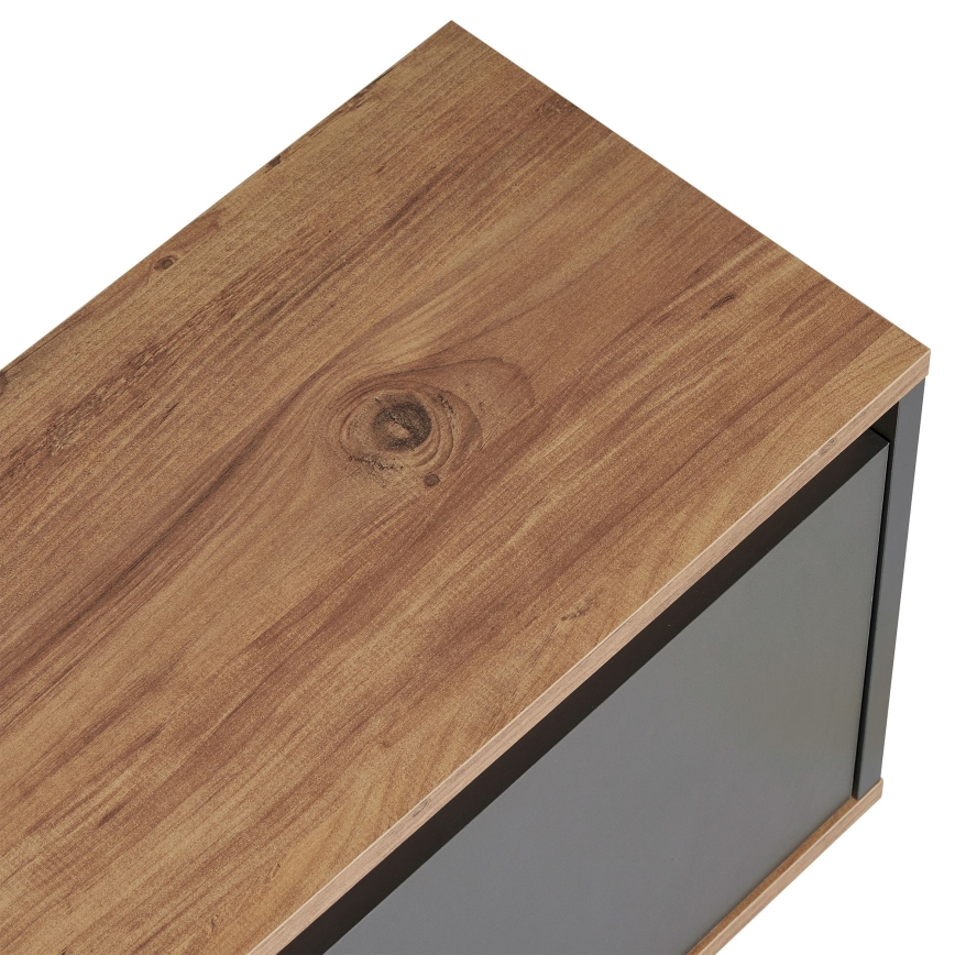 KREDE TV-állvány 160x30 cm antracit/fenyő