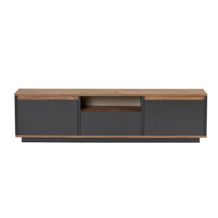 KREDE TV-állvány 160x30 cm antracit/fenyő