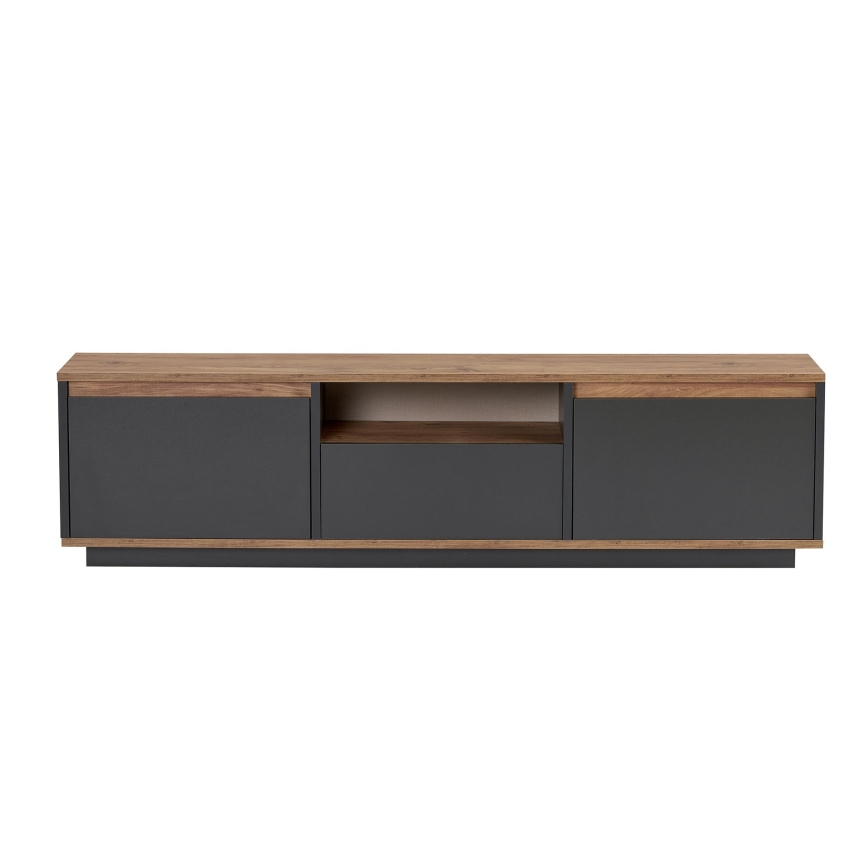 KREDE TV-állvány 160x30 cm antracit/fenyő