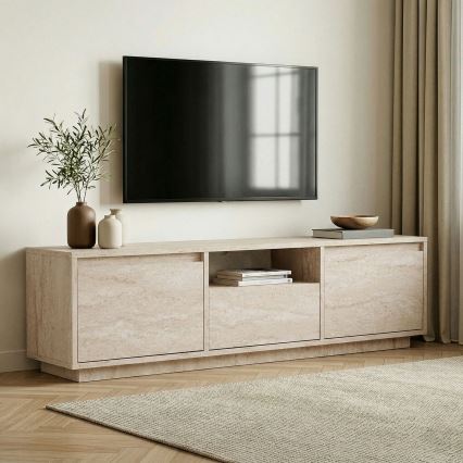 KREDE TV-állvány 160x30 cm bézs