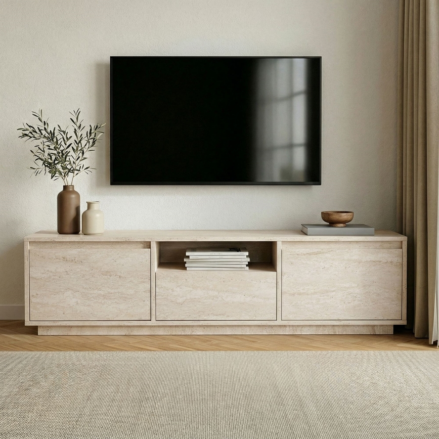 KREDE TV-állvány 160x30 cm bézs