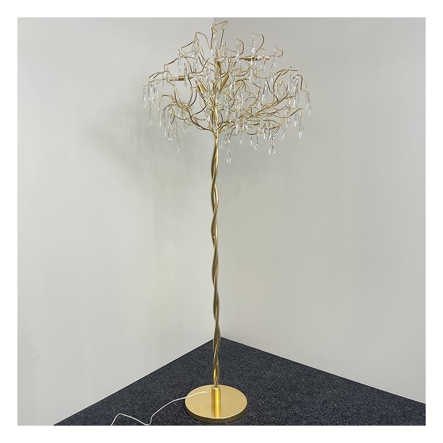 Kristály állólámpa 5xG9/40W/230V arany