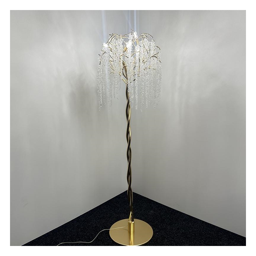 Kristály állólámpa 5xG9/40W/230V arany