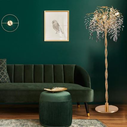 Kristály állólámpa 5xG9/40W/230V arany