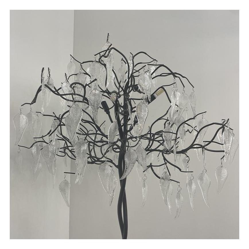 Kristály állólámpa 5xG9/40W/230V fekete