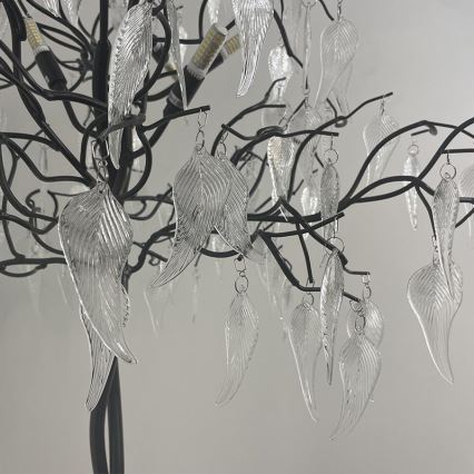 Kristály állólámpa 5xG9/40W/230V fekete