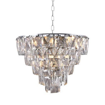 Kristály csillár láncon CHELSEA 6xE14/40W/230V