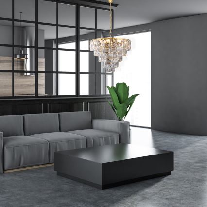 Kristály csillár láncon CHELSEA 6xE14/40W/230V