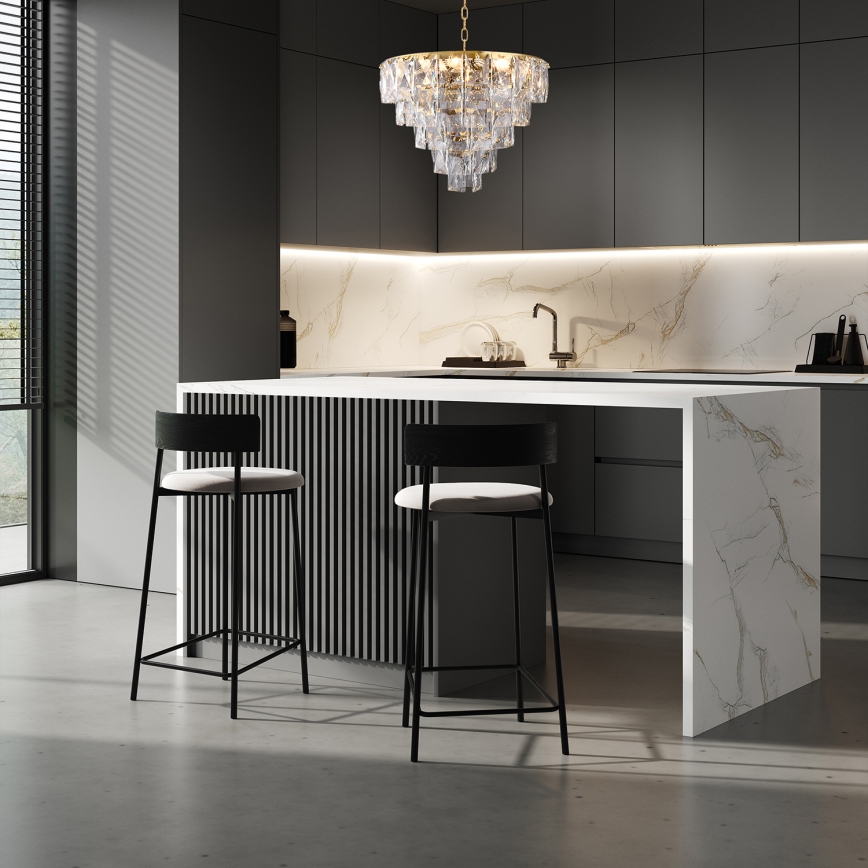 Kristály csillár láncon CHELSEA 6xE14/40W/230V