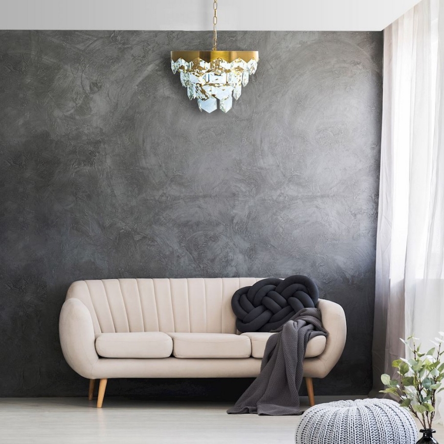 Kristály csillár láncon GRACE 6xE14/40W/230V