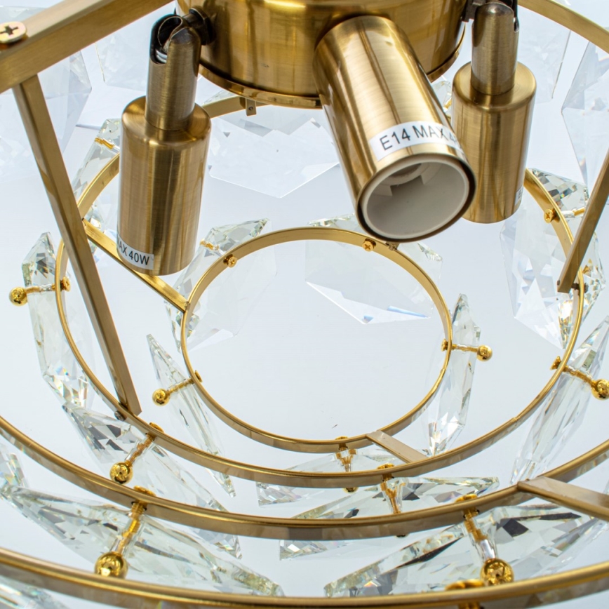 Kristály csillár láncon GRACE 6xE14/40W/230V