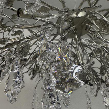 Kristály csillár zsinóron 13xG9/40W/230V fényezett króm