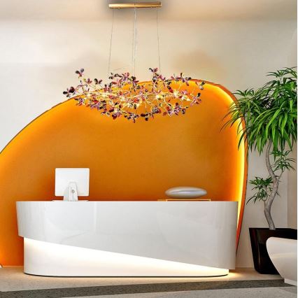 Kristály csillár zsinóron 13xG9/40W/230V színes