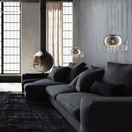 Kristály fali lámpa STARLIGHT 1xE14/40W/230V