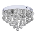 Kristály mennyezeti lámpa 6xE14/60W/230V
