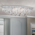 Kristály mennyezeti lámpa CRYSTALRIVER 21xG9/40W/230V fényezett króm