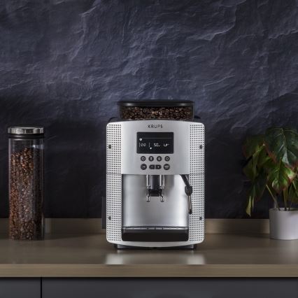 Krups - Automata kávéfőző ESSENTIAL 1450W/230V ezüst