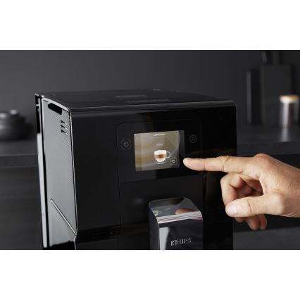 Krups - Automata kávéfőző tejtartóval INTUITION PREFERENCE 1450W/230V fekete