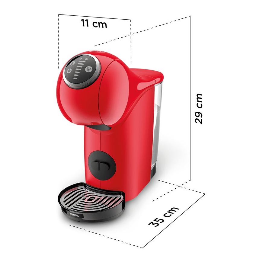 Krups - Kapszulás kávéfőző NESCAFÉ DOLCE GUSTO GENIO S PLUS 1500W piros