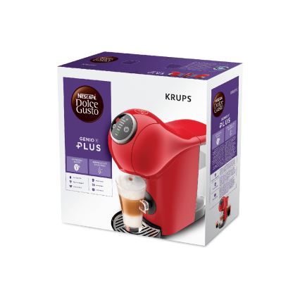 Krups - Kapszulás kávéfőző NESCAFÉ DOLCE GUSTO GENIO S PLUS 1500W piros