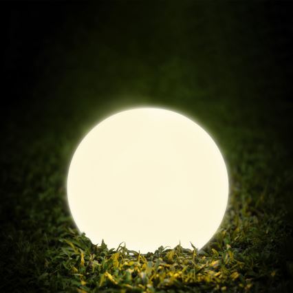 KULA LED napelemes lámpa, 3,7 V, 3000/4000/6500 K, átm. 50 cm, 2000 mAh, IP65, fehér