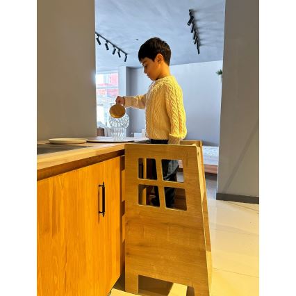 KULE tanulótorony 90x50 cm barna