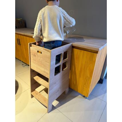 KULE tanulótorony 90x50 cm barna