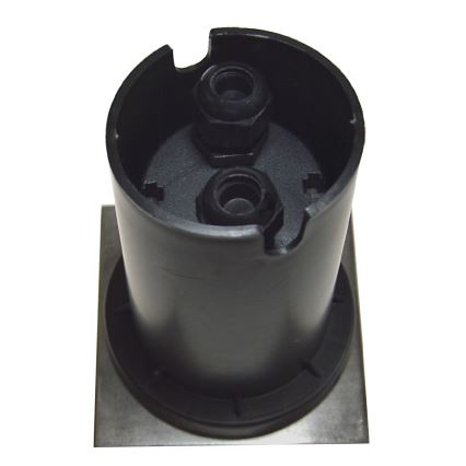 Kültéri beépíthető lámpa 1xGU10/35W/230V IP44 matt króm