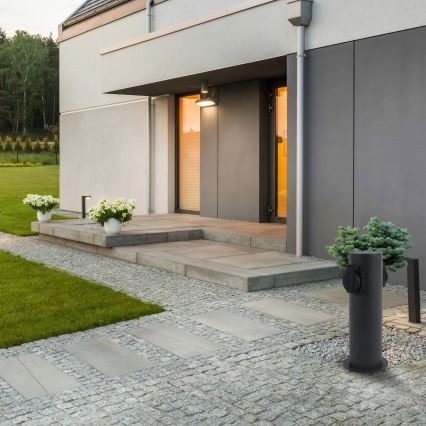 Kültéri 2 aljzatos oszlop ELEKTRI 230V IP44