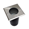 Kültéri beépíthető lámpa 1xGU10/35W/230V IP44 matt króm