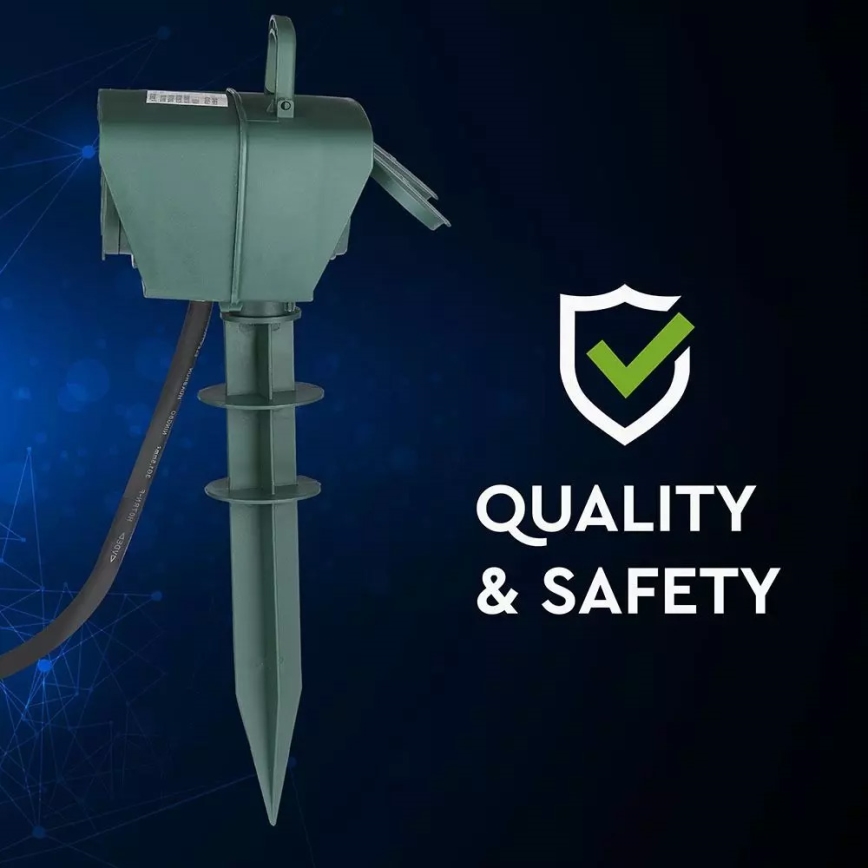 Kültéri csatlakozós oszlop SCHUKO 4Z 230V IP44