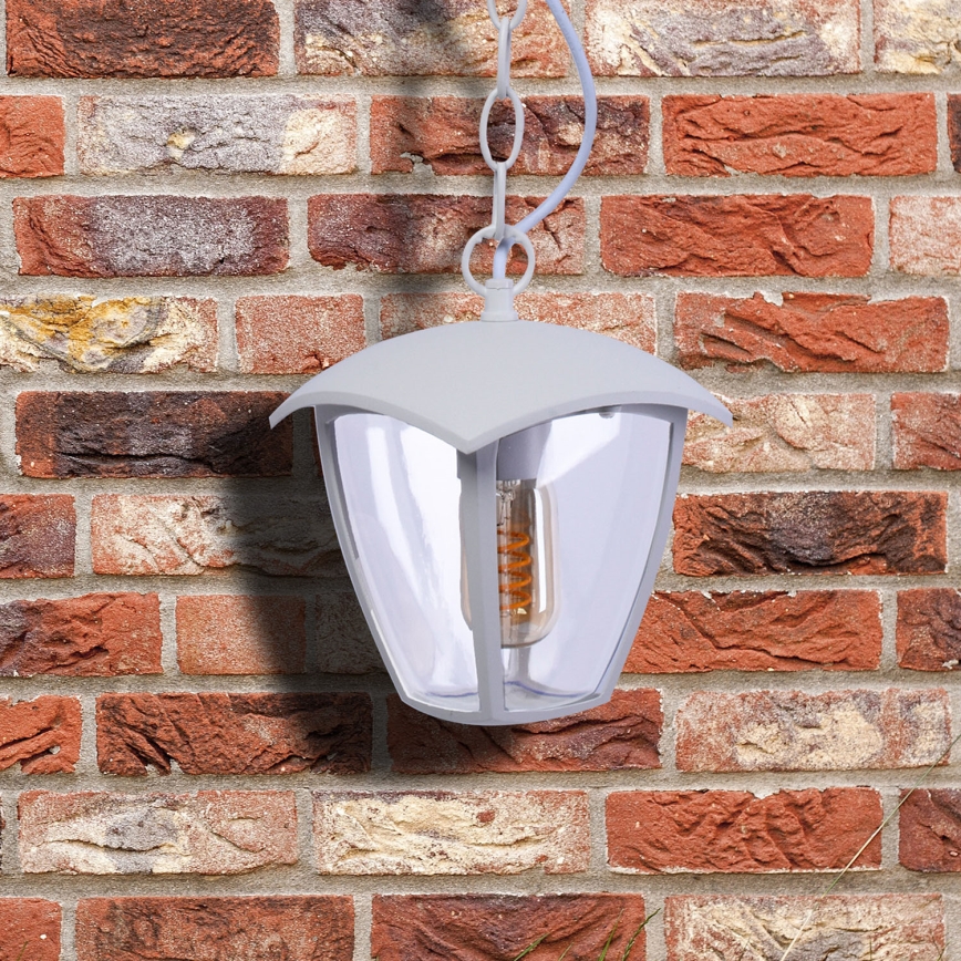 Kültéri csillár láncon FOX 1xE27/40W/230V IP44 fehér