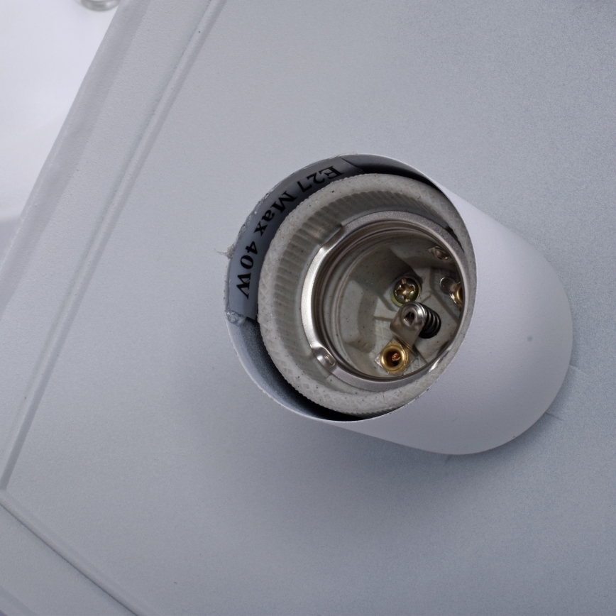 Kültéri csillár láncon FOX 1xE27/40W/230V IP44 fehér