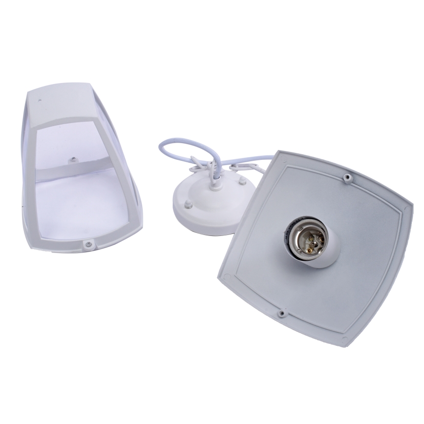 Kültéri csillár láncon FOX 1xE27/40W/230V IP44 fehér