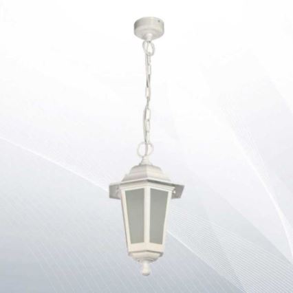 Kültéri csillár láncon GARDEN 1xE27/60W/230V IP44 fehér