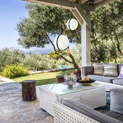 Kültéri csillár zsinóron CIRCULO 1xE27/40W/230V IP44