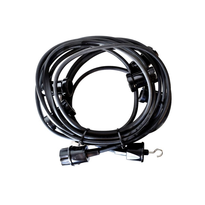 Kültéri dekorációs lánc GIRLANDA 22 m 20xE27/15W/230V IP44