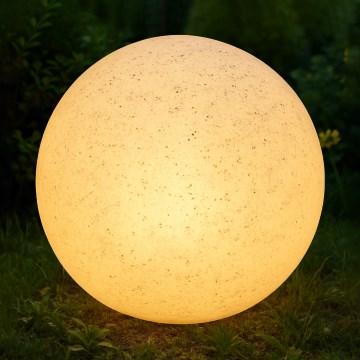 Kültéri dekorációs lámpatest LUMISTONE 1xE27/15W/230V IP65, átmérő 38 cm